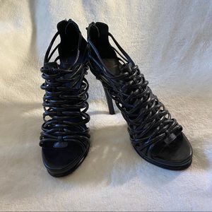 DVF High Heels . Black. 7 1/2 .Made in Brazil